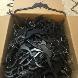 Retail hangers - black swivel head, used once